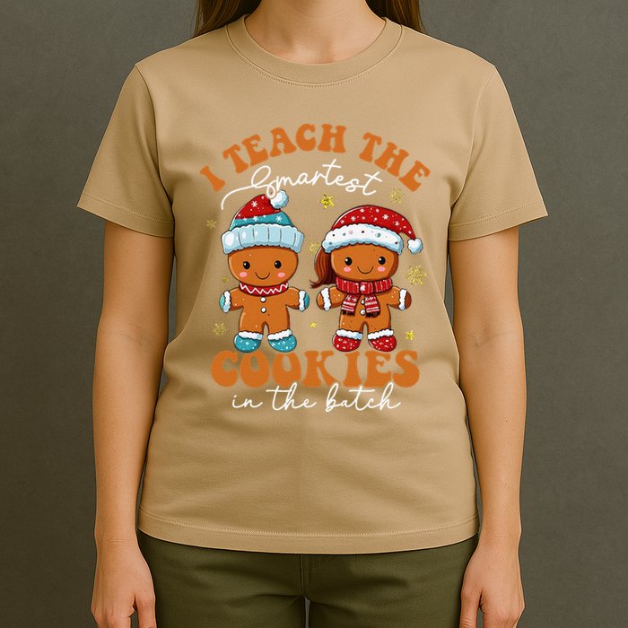 I Teach The Smartest Cookies In The Batch Christmas Teacher T-Shirt