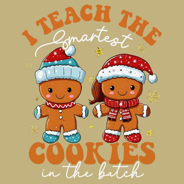 I Teach The Smartest Cookies In The Batch Christmas Teacher T-Shirt