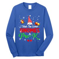 I Teach The Cutest Gnomes In Prek Xmas Teacher Gnome Gift Long Sleeve Shirt