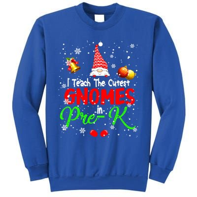 I Teach The Cutest Gnomes In Prek Xmas Teacher Gnome Gift Sweatshirt