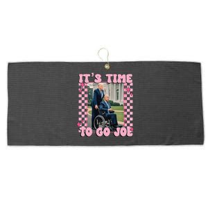 ItS Time To Go Joe Funny Trump 2024 Large Microfiber Waffle Golf Towel