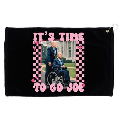 ItS Time To Go Joe Funny Trump 2024 Grommeted Golf Towel