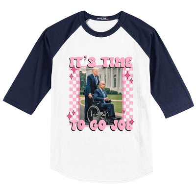 Its Time To Go Joe Funny Trump 2024 Baseball Sleeve Shirt