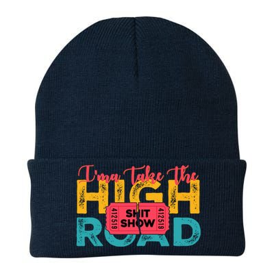 IMa Take The High Road Shitshow Vintage Design Knit Cap Winter Beanie