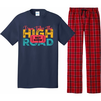 IMa Take The High Road Shitshow Vintage Design Pajama Set