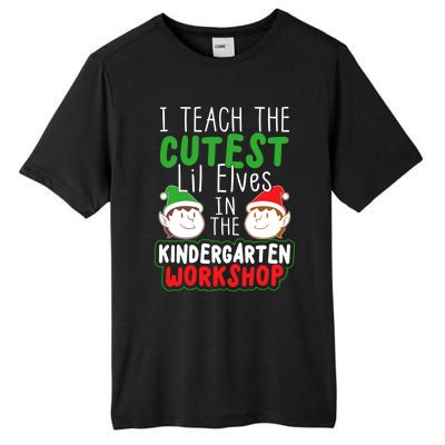 I Teach The Cutest Little In The Kindergarten Workshop Gift Tall Fusion ChromaSoft Performance T-Shirt