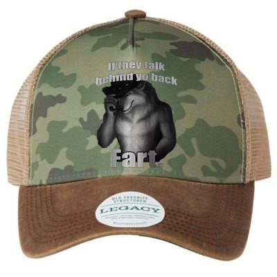 If They Talk Behind Your Back Fart Legacy Tie Dye Trucker Hat