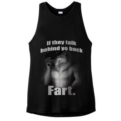 If They Talk Behind Your Back Fart Ladies PosiCharge Tri-Blend Wicking Tank