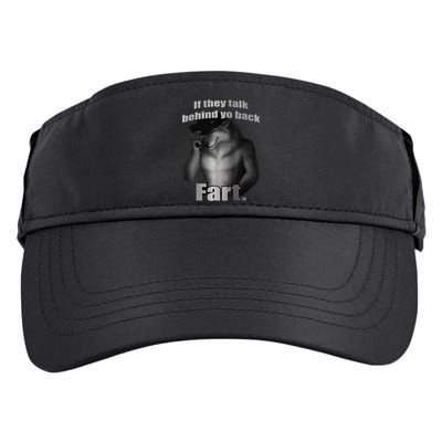 If They Talk Behind Your Back Fart Adult Drive Performance Visor