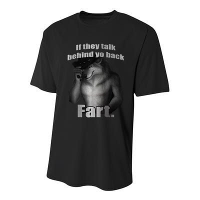 If They Talk Behind Your Back Fart Youth Performance Sprint T-Shirt