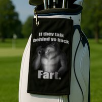 If They Talk Behind Your Back Fart Golf Towel