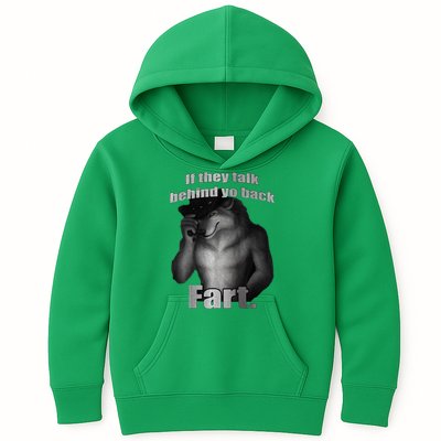 If They Talk Behind Your Back Fart Kids Hoodie