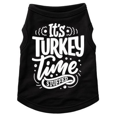 It's Turkey Time Stuffed Thanksgiving Doggie Tank