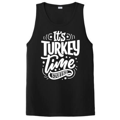 It's Turkey Time Stuffed Thanksgiving PosiCharge Competitor Tank