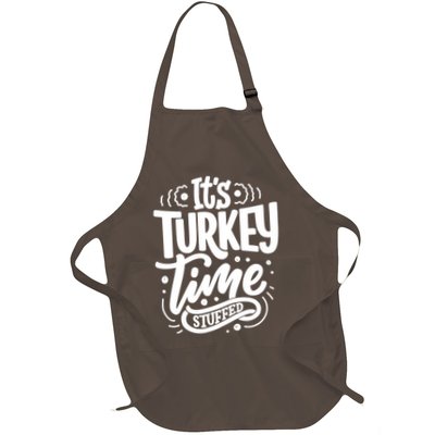 It's Turkey Time Stuffed Thanksgiving Apron