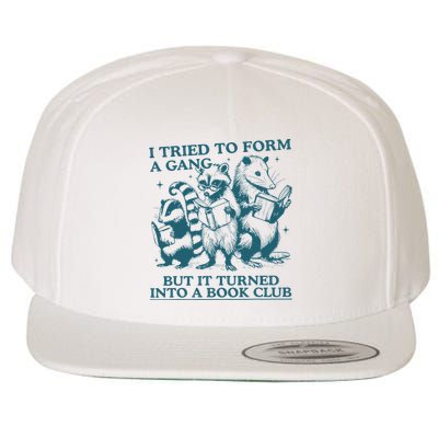 I Tried To Form Gang But It Turned Into A Book Club Reading Wool Snapback Cap