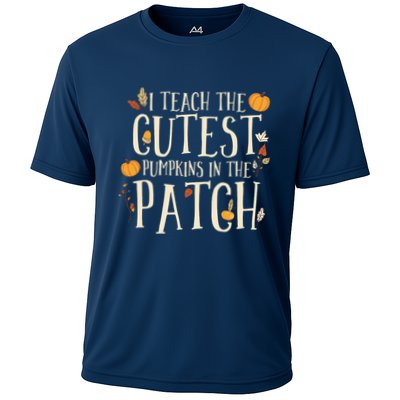 I Teach The Cutest Pumpkins In The Patch Teacher Fall Season Performance Shirt