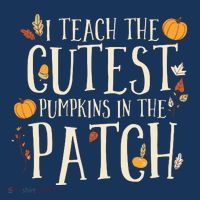 I Teach The Cutest Pumpkins In The Patch Teacher Fall Season Tall T-Shirt