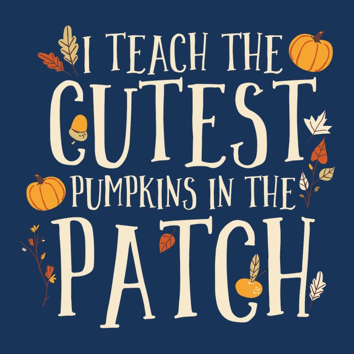 I Teach The Cutest Pumpkins In The Patch Teacher Fall Season 16 in Basic Backpack