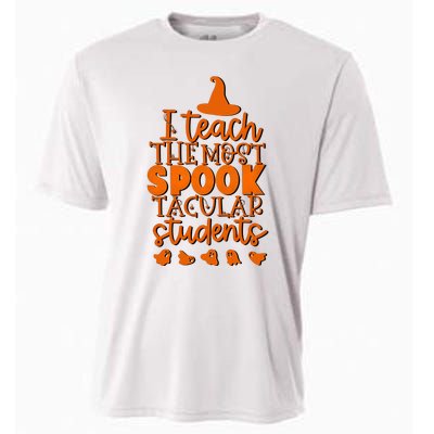 I Teach The Most Spook Tacular Students Halloween Teacher Cooling Performance Crew T-Shirt