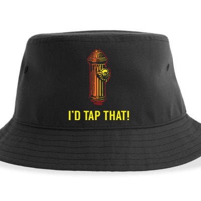 Id Tap That Funny Firefighter Gifts Sustainable Bucket Hat