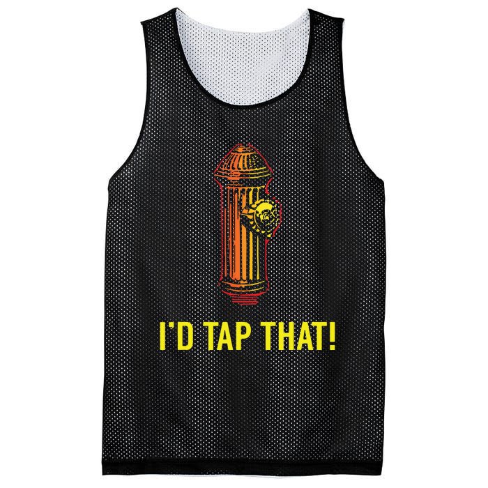 Id Tap That Funny Firefighter Gifts Mesh Reversible Basketball Jersey Tank