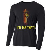 Id Tap That Funny Firefighter Gifts Cooling Performance Long Sleeve Crew