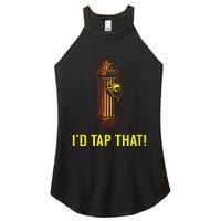 Id Tap That Funny Firefighter Gifts Women's Perfect Tri Rocker Tank