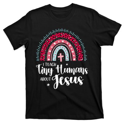 I Teach Tiny Humans About Jesus Teacher Appreciation Bible T-Shirt