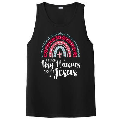 I Teach Tiny Humans About Jesus Teacher Appreciation Bible PosiCharge Competitor Tank