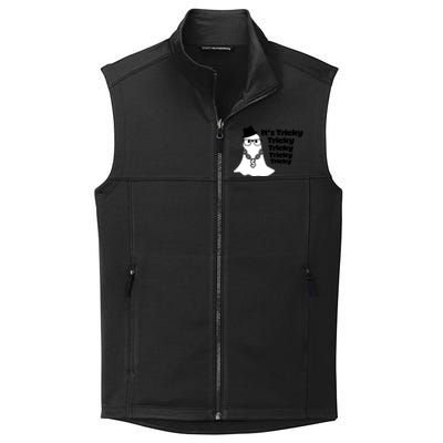 Its Tricky Tricky Tricky Ghost Boo Its Tricky Halloween Collective Smooth Fleece Vest