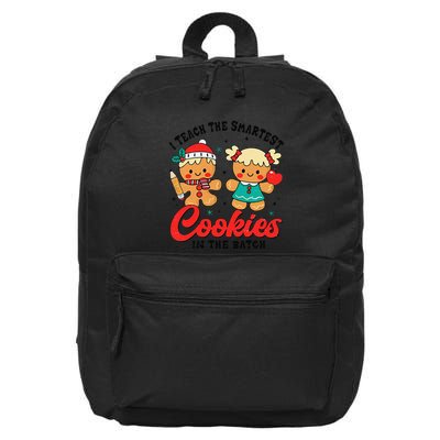 I Teach The Smartest Cookies In The Batch Teacher Christmas 16 in Basic Backpack