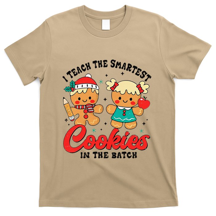 I Teach The Smartest Cookies In The Batch Teacher Christmas T-Shirt