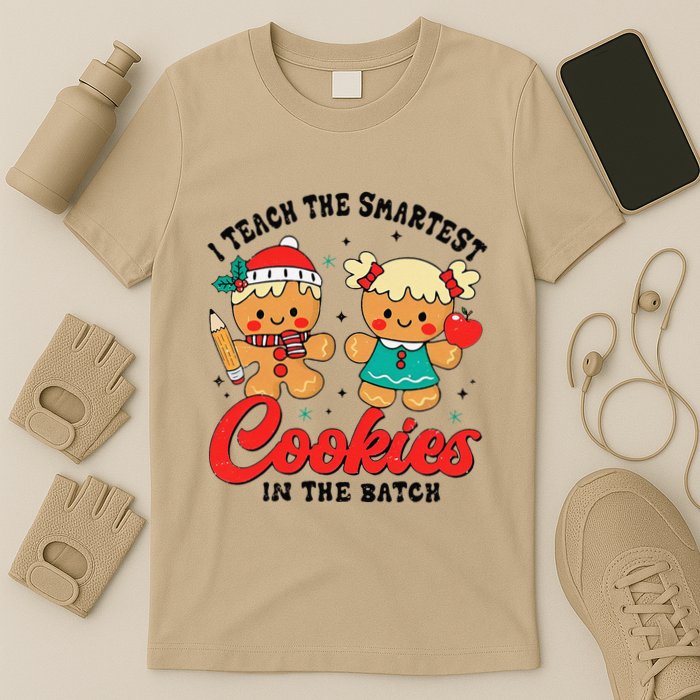 I Teach The Smartest Cookies In The Batch Teacher Christmas T-Shirt