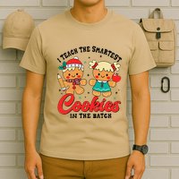 I Teach The Smartest Cookies In The Batch Teacher Christmas T-Shirt
