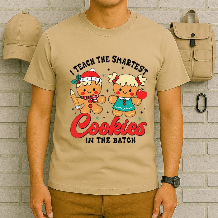 I Teach The Smartest Cookies In The Batch Teacher Christmas T-Shirt