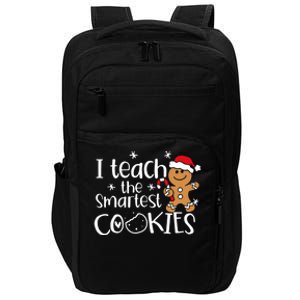 I Teach The Smartest Cookies Christmas Gingerbread Santa Hat Cute Gift Impact Tech Backpack