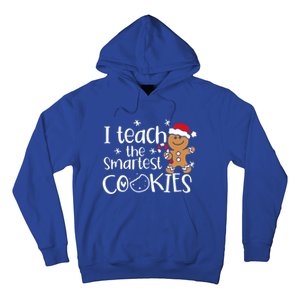 I Teach The Smartest Cookies Christmas Gingerbread Santa Hat Cute Gift Hoodie