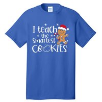 I Teach The Smartest Cookies Christmas Gingerbread Santa Hat Cute Gift Tall T-Shirt