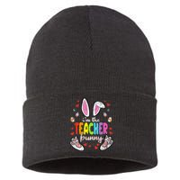 Im The Teacher Bunny Easter Egg T-Rex Spring Sustainable Knit Beanie