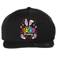 Im The Teacher Bunny Easter Egg T-Rex Spring Wool Snapback Cap