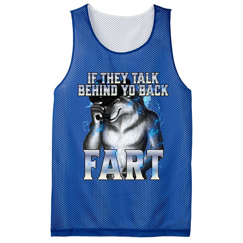 If They Talk Behind Your Back Fart Mesh Reversible Basketball Jersey Tank