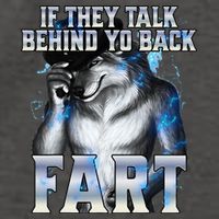 If They Talk Behind Your Back Fart Vector Backpack