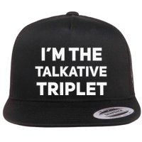 IM The Talkative Triplet Funny Matching Triplets Flat Bill Trucker Hat