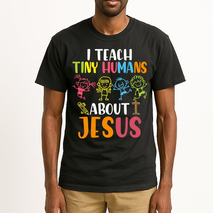 I Teach Tiny Humans About Jesus Design Teacher Tall T-Shirt