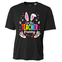 Im The Teacher Bunny Easter Egg Hunting T-Rex Spring Cooling Performance Crew T-Shirt