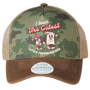 I Teach The Cutest Little Firecrackers 4th Of July Teacher Meaningful Gift Legacy Tie Dye Trucker Hat