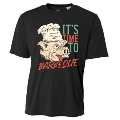 Its Time To Barbeque Cooling Performance Crew T-Shirt