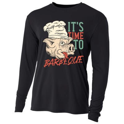 Its Time To Barbeque Cooling Performance Long Sleeve Crew