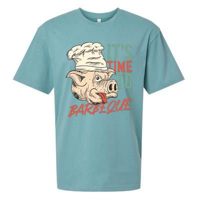 Its Time To Barbeque Sueded Cloud Jersey T-Shirt